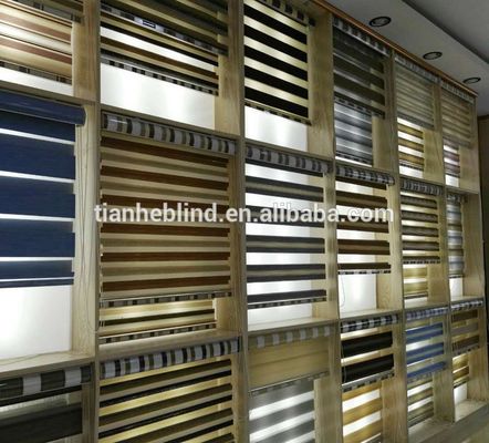 Tianhe Factory Wholesale Zebra Blinds Fabric/ Rain bow Colored Window Blinds