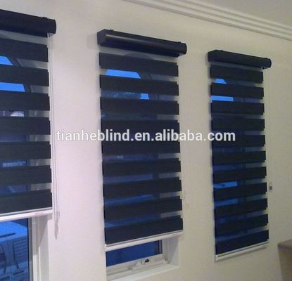 Tianhe Factory Wholesale Zebra Blinds Fabric/ Rain bow Colored Window Blinds