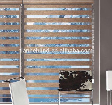 Tianhe Factory Wholesale Zebra Blinds Fabric/ Rain bow Colored Window Blinds