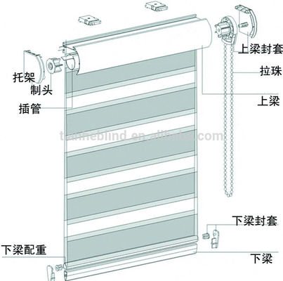 zebra blind component/all components for zebra blind