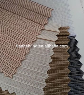 New Design Polyester Fabric 28mm Aluminum Tube Zebra Blinds/Double Layer Roller Blinds