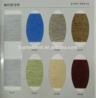 New Design Polyester Fabric 28mm Aluminum Tube Zebra Blinds/Double Layer Roller Blinds
