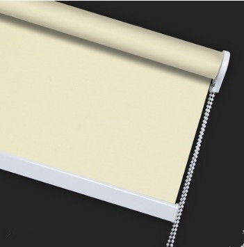 450D*450D Roller Blinds Fabric Blackout Bead Rope Format For Oriel Window